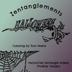 Halloween Zentanglements Coloring Fun (25 Images)